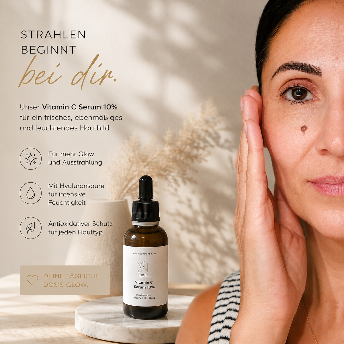 Vitamin C Serum 10 % mit Hyaluronsäure