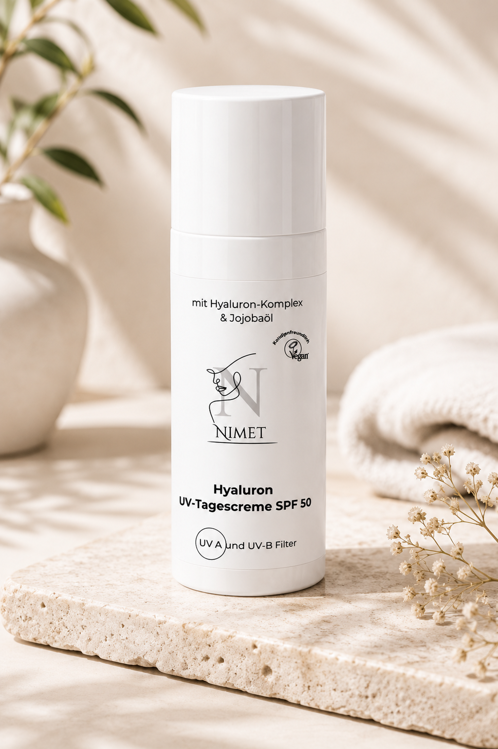 Hyaluron UV-Tagescreme LSF 50 von Nimet, 50 ml Tube