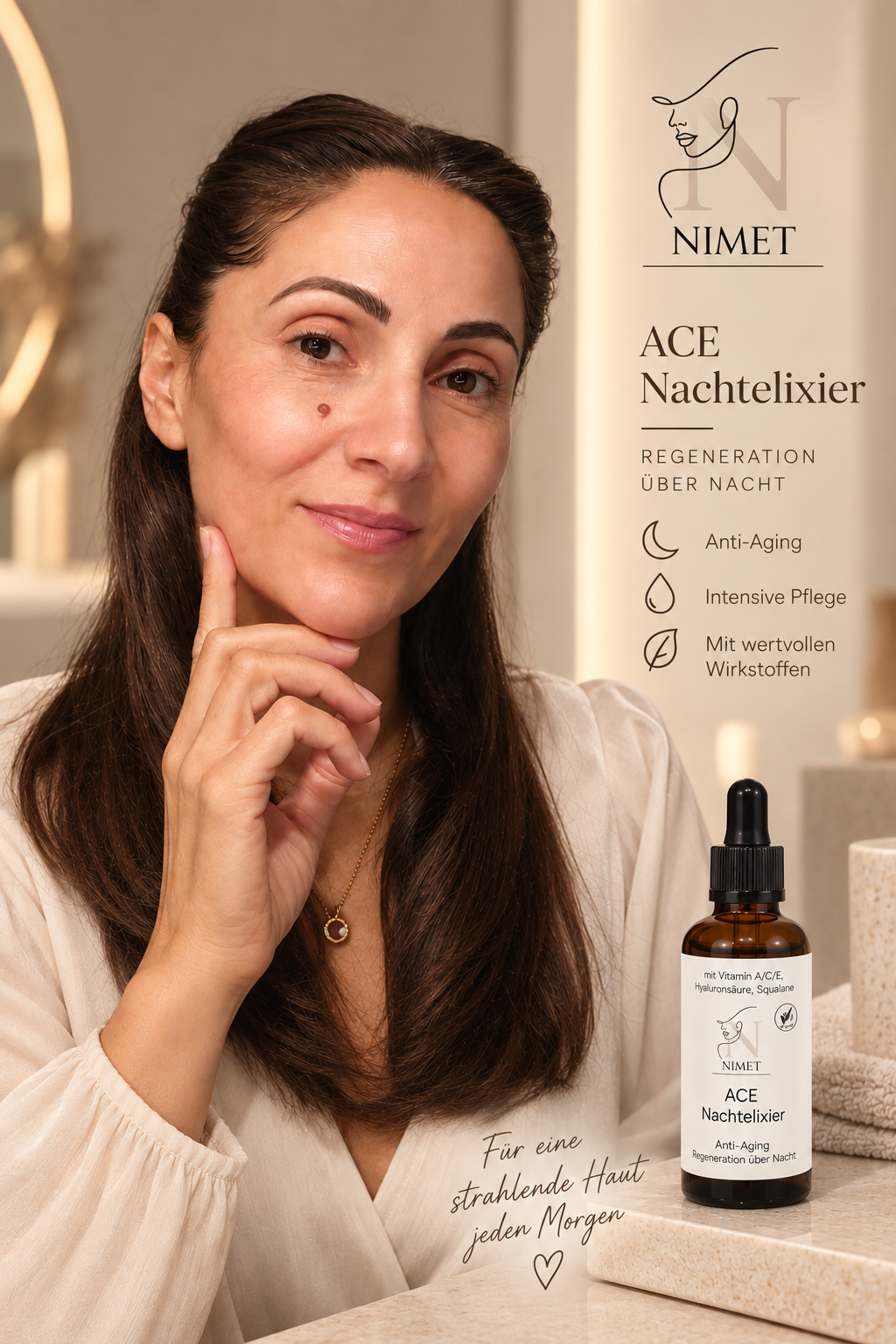 ACE Nachtelixier mit Hyaluronsäure und Squalan